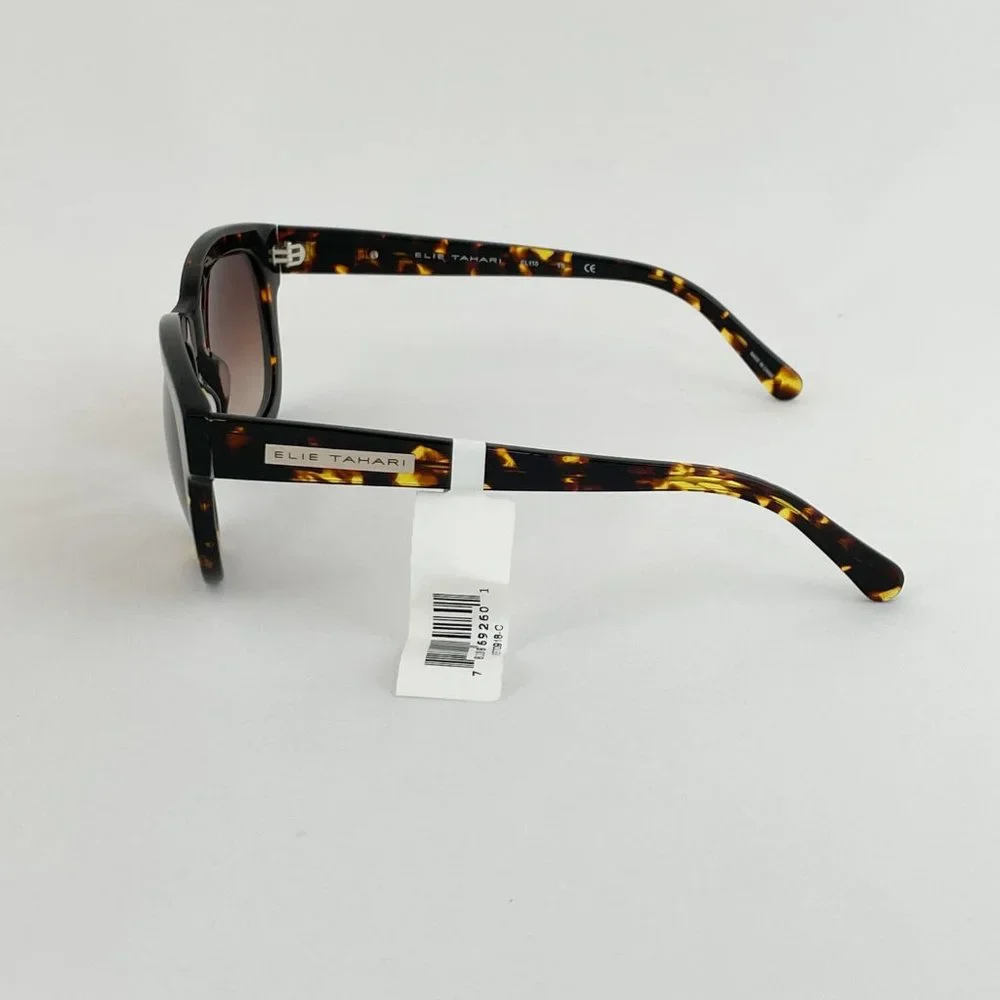 Elie Tahari Black & Gold Tortoise Sunglasses MSRP $158